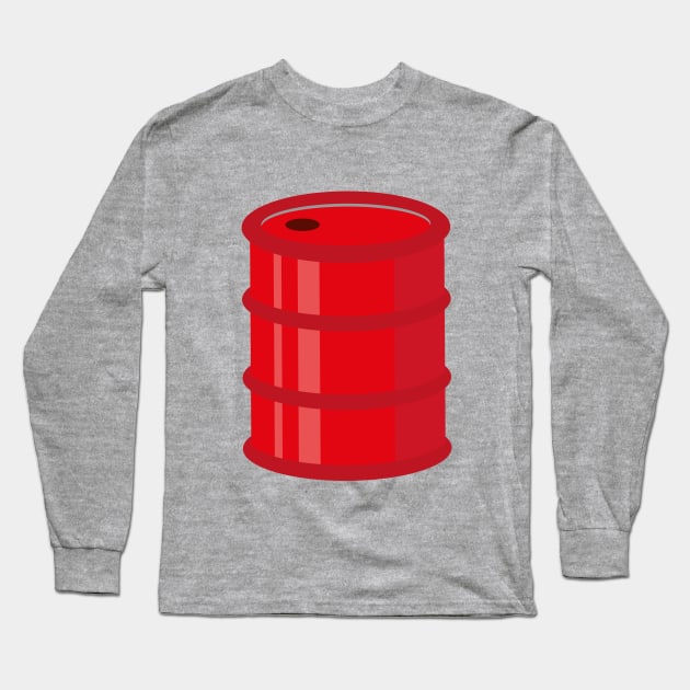 BRB Barrel Logo (Simple) Long Sleeve T-Shirt by Big Red Barrel